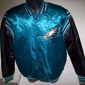 PHILADELPHIA EAGLES NFL STARTER Snap Down Jacket LARGE